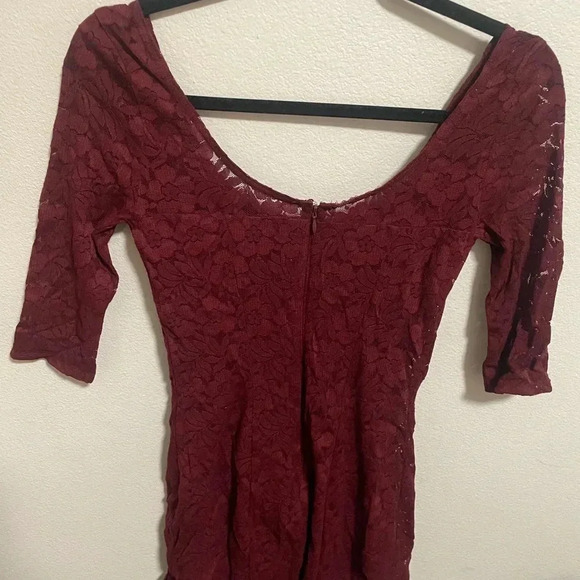 Abercrombie & Fitch burgandy dress size XL - Picture 3 of 6